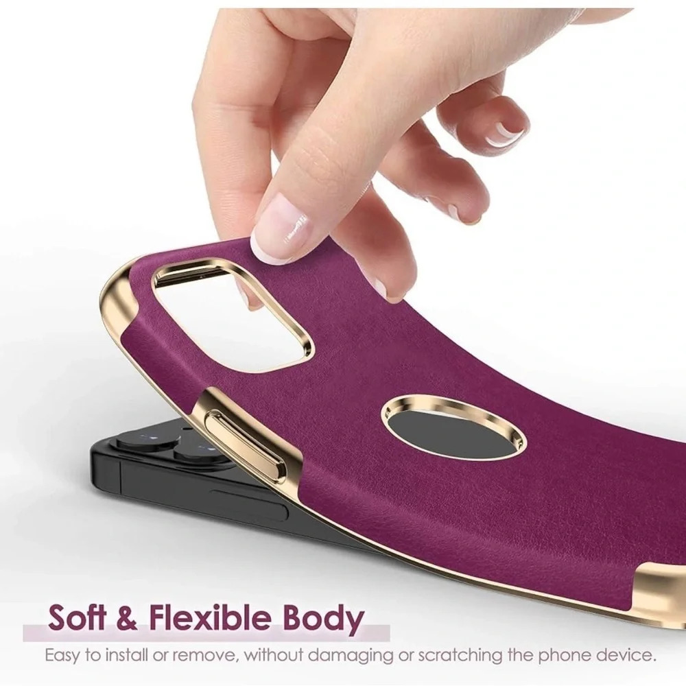 LOHASIC for‎ iPhone 12 Pro Max Case for Women, Flexible Luxury PU Leather Cover - Picture 7 of 8